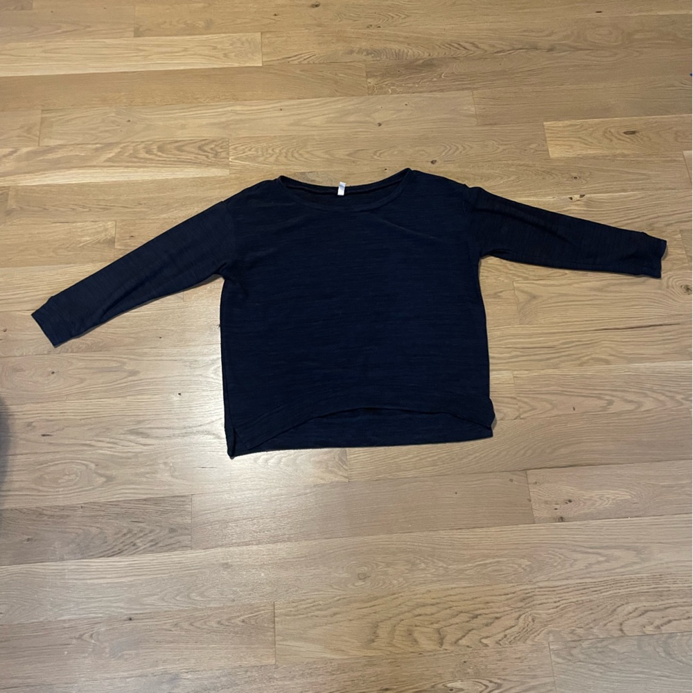 Elan super soft dark blue long sleeve shirt